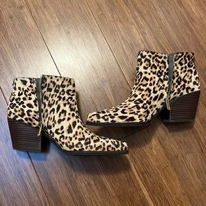 Sam Edelman Leopard Print Booties